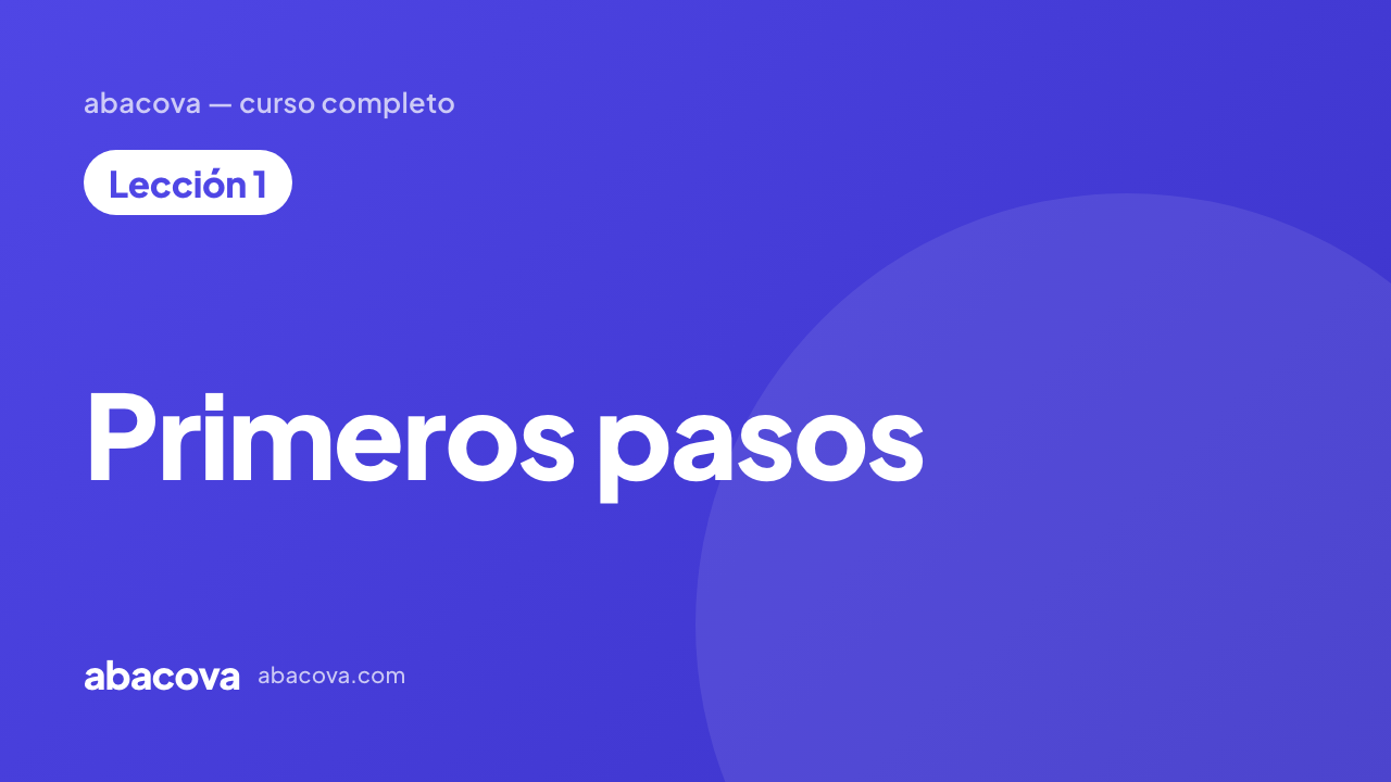 Miniatura del vídeo: Primeros pasos