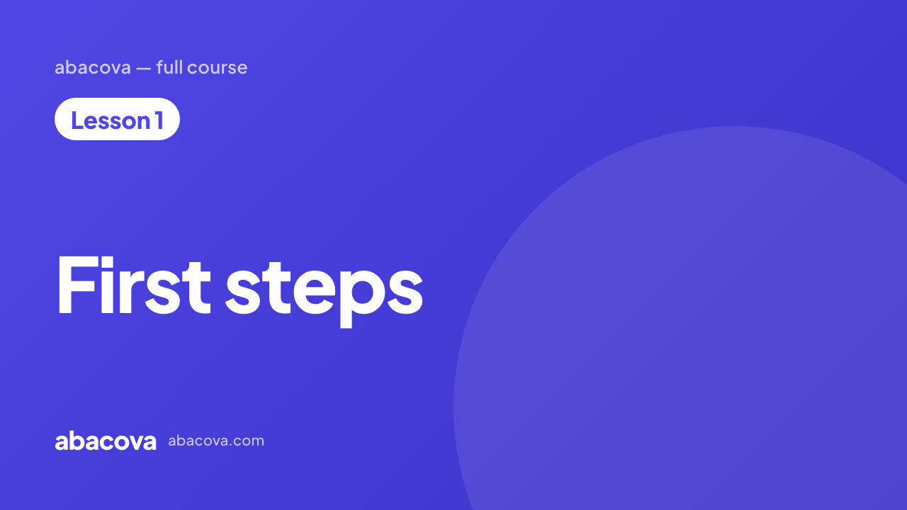 Video thumbnail: First steps